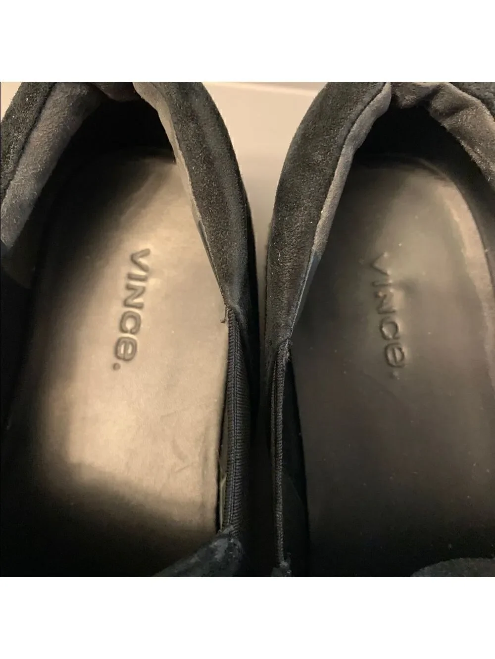 Vince Wilden Platform Espadrille Black Suede Sz 7